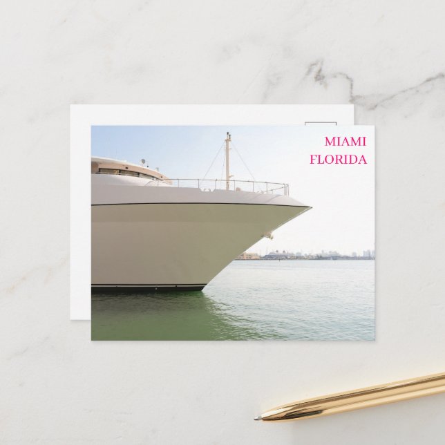 Postal de White Luxury Ocean Miami Florida (Anverso/Reverso In Situ)