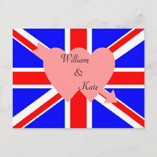 Postal de William and Kate Royal Boda