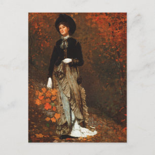Postal de Winslow Homer del Bella Artes de otoño