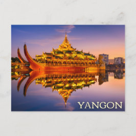 Postal de Yangon, Myanmar (Birmania)