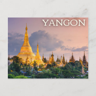 Postal de Yangon, Myanmar (Birmania)