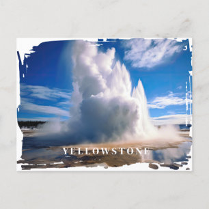 Postal de Yellowstone Geyser