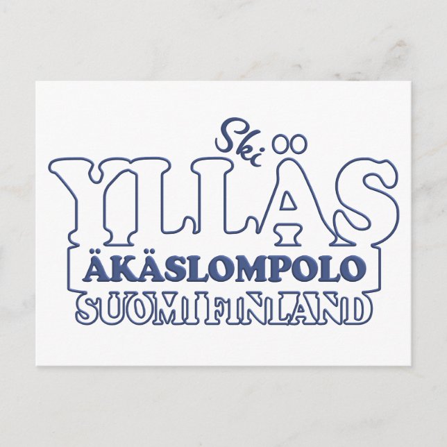 postal de YLLÄS FINLAND (Anverso)