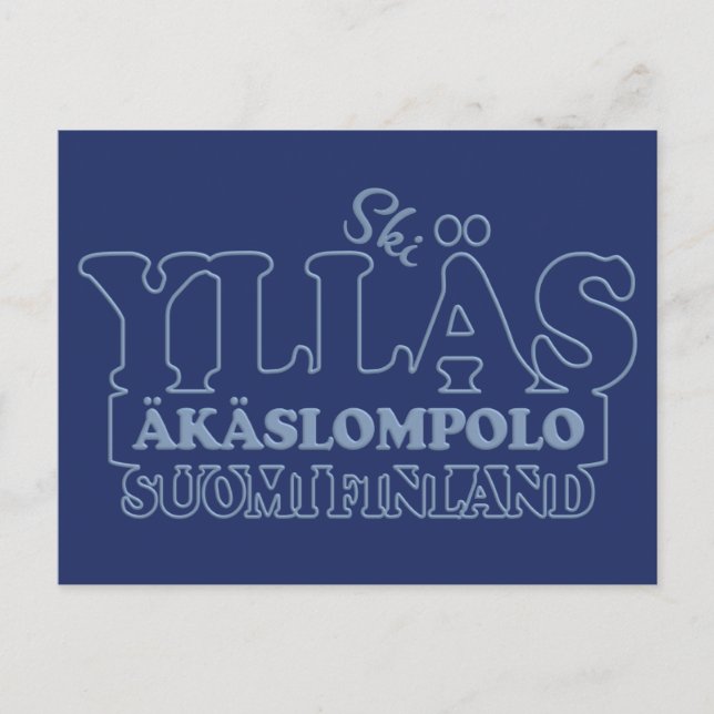 postal de YLLÄS FINLAND (Anverso)
