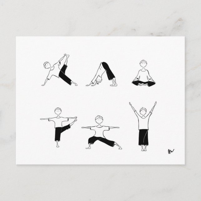 Postal de Yoga Moga (Anverso)
