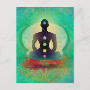 Postal de Yoga para meditación