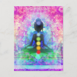 Postal de Yoga para meditación