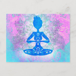 Postal de Yoga para meditación