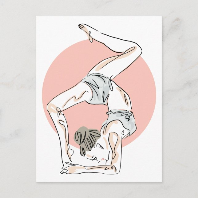 Postal de Yoga Woman (Anverso)