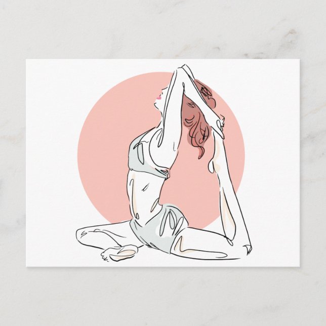 Postal de Yoga Woman (Anverso)