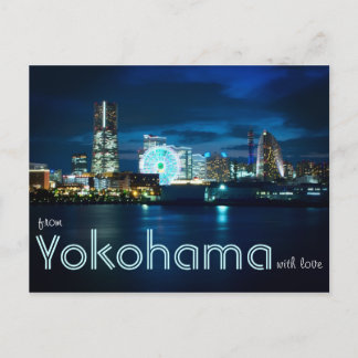 Postal De Yokohama Minatomirai con Love Bay Port Japan