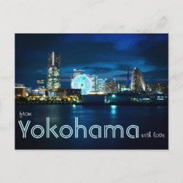 Postal De Yokohama Minatomirai con Love Bay Port Japan