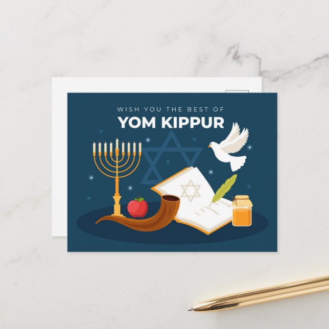 Postal de Yom Kippur (Anverso/Reverso In Situ)
