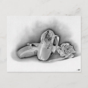 Postal de zapatos de ballet