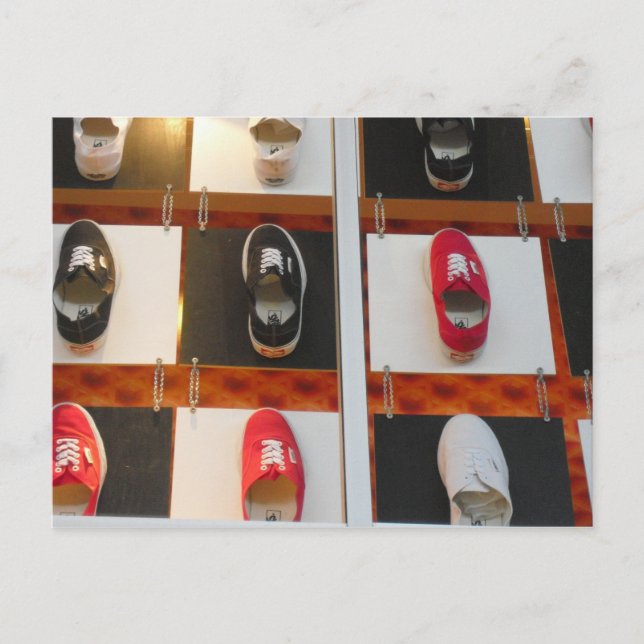 Postal de zapatos de huella (Anverso)