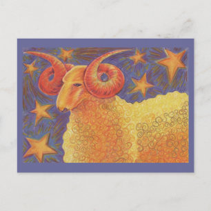 postal de Zodiac Aries