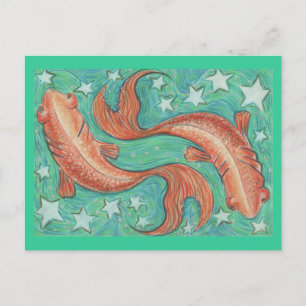 postal de Zodiac Pisces