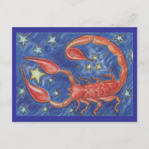 postal de Zodiac Scorpio