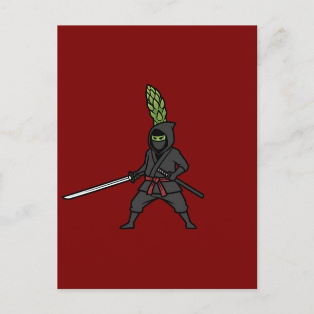Postal Deadly Asparagus Ninja Shinobi Needle Sword  (Anverso)