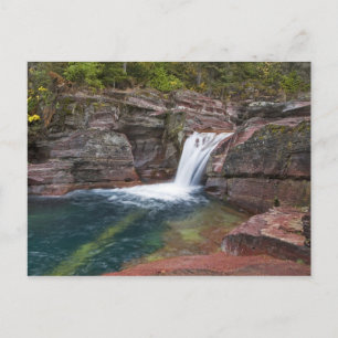 Postal Deadwood cae sobre Reynolds Creek en otoño en