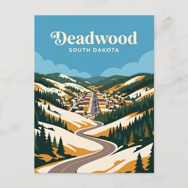 Postal Deadwood Dakota del Sur (Anverso)