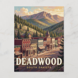 Postal Deadwood Dakota del Sur Histórico Occidental