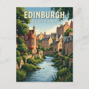Postal Dean Village Escocia