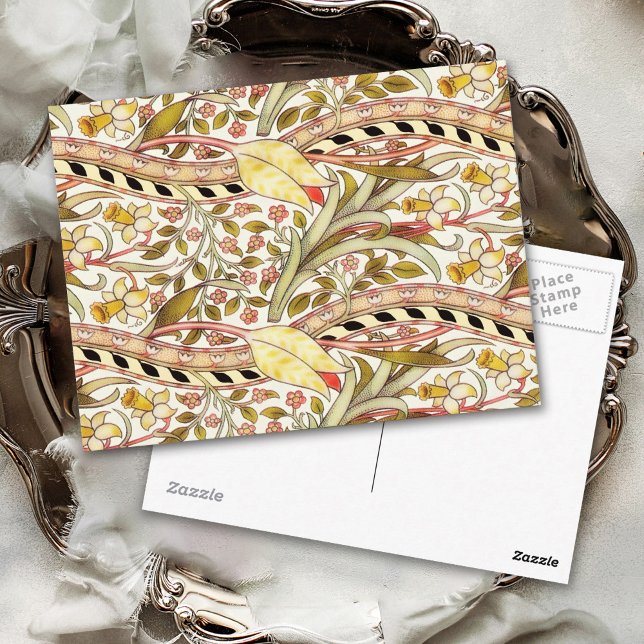 Postal Dearle Daffodil Vintage Floral (Subido por el creador)