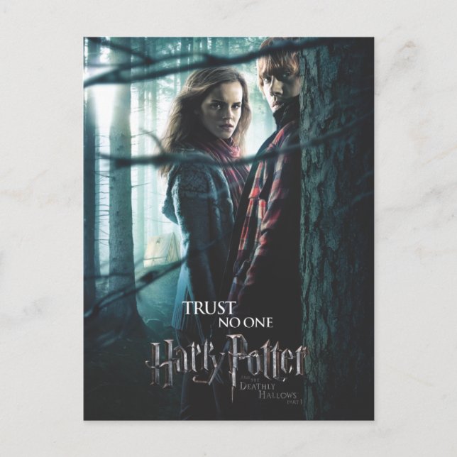 Postal Deathly Hallow - Hermione y Ron (Anverso)