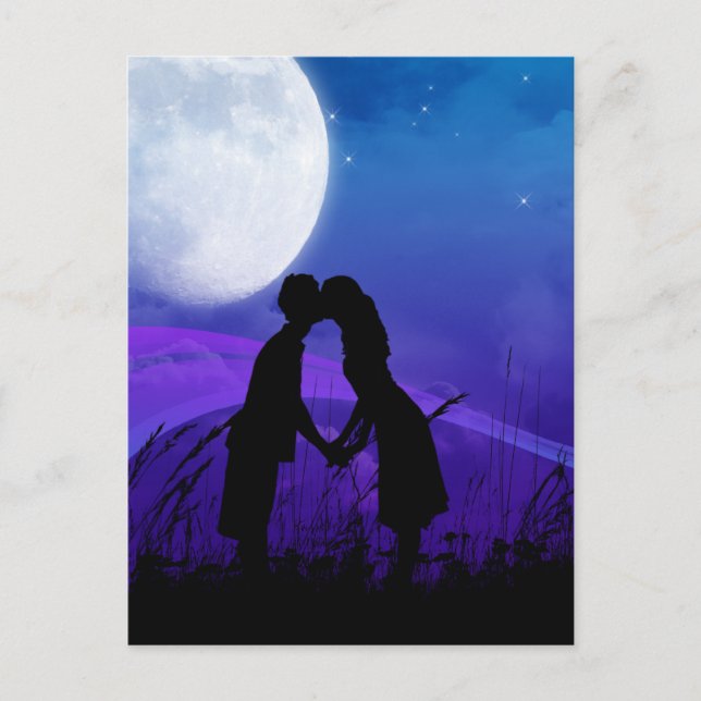 Postal Debajo de las estrellas (Anverso)