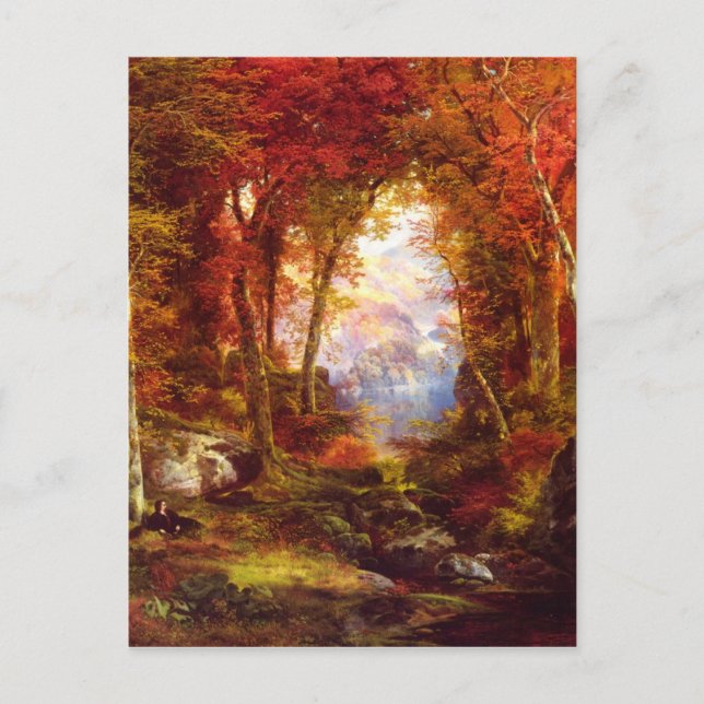 Postal Debajo de los árboles (Anverso)