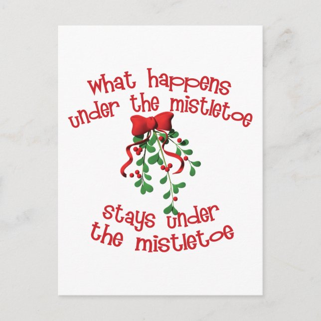 Postal Debajo del Mistletoe (Anverso)