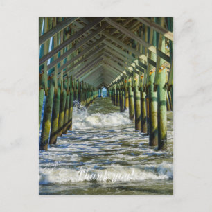 Postal Debajo del muelle de Folly Beach