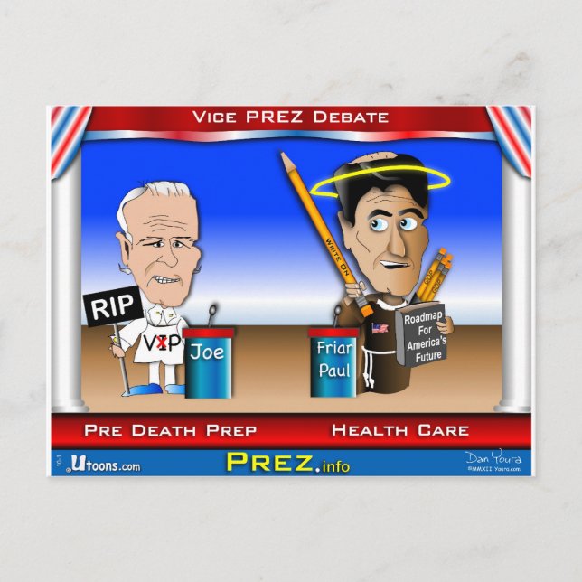 Postal Debate de vicepresidente (Anverso)