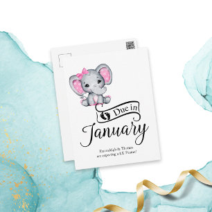 Postal Debate en enero: Niñita de cacahuete Elefante