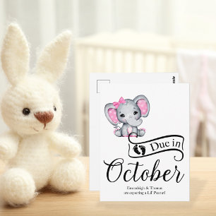 Postal Debate en octubre: Niñita de cacahuete Elefante