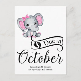 Postal Debate en octubre: Niñita de cacahuete Elefante