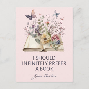 Postal Debería Preferir infinitamente un libro II - Jane 