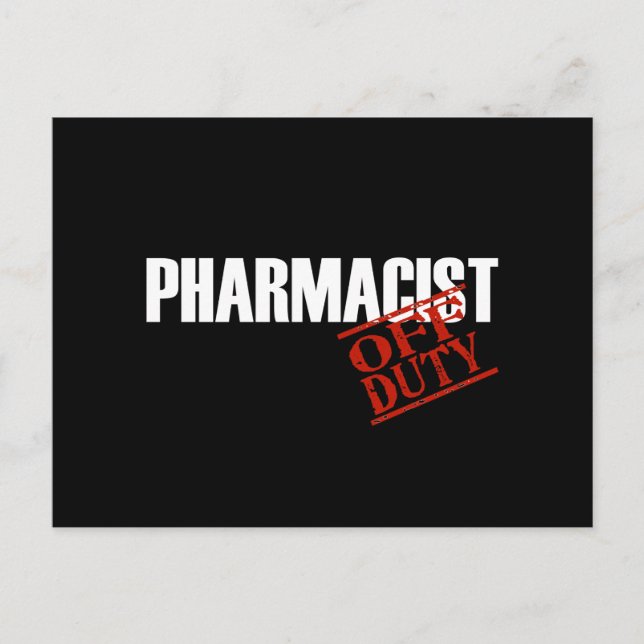 POSTAL DEBIDO FARMACÉUTICO OSCURO (Anverso)