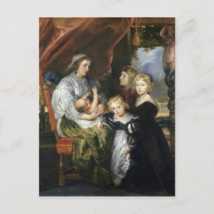 Postal Deborah Kip y sus hijos