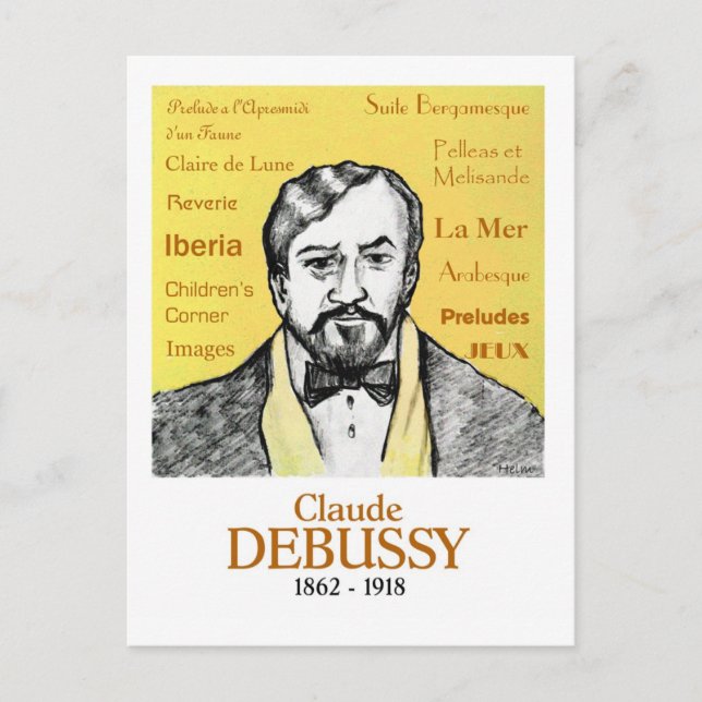 Postal Debussy (Anverso)