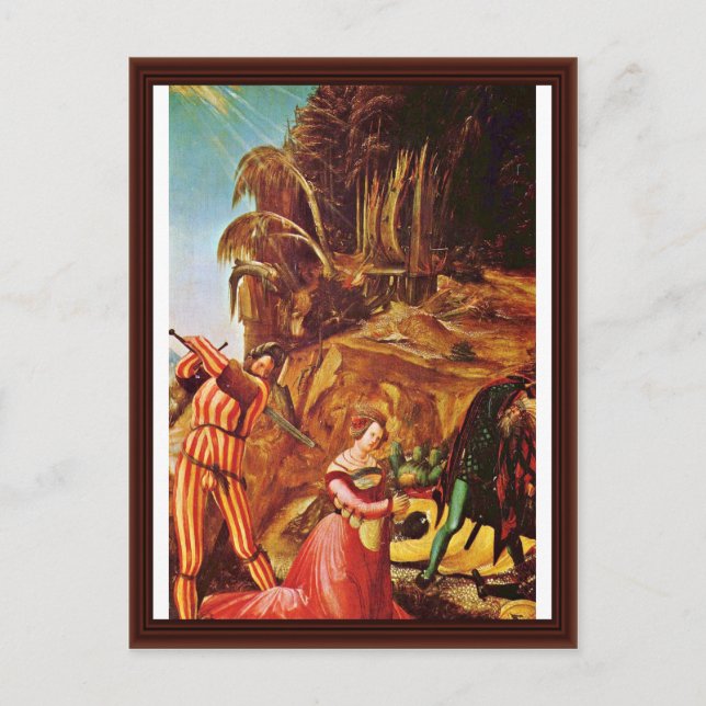 Postal Decapitación De Santa Catalina Por Altdorfer, Albr (Anverso)