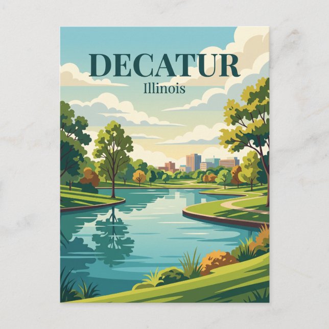 Postal Decatur, Illinois (Anverso)