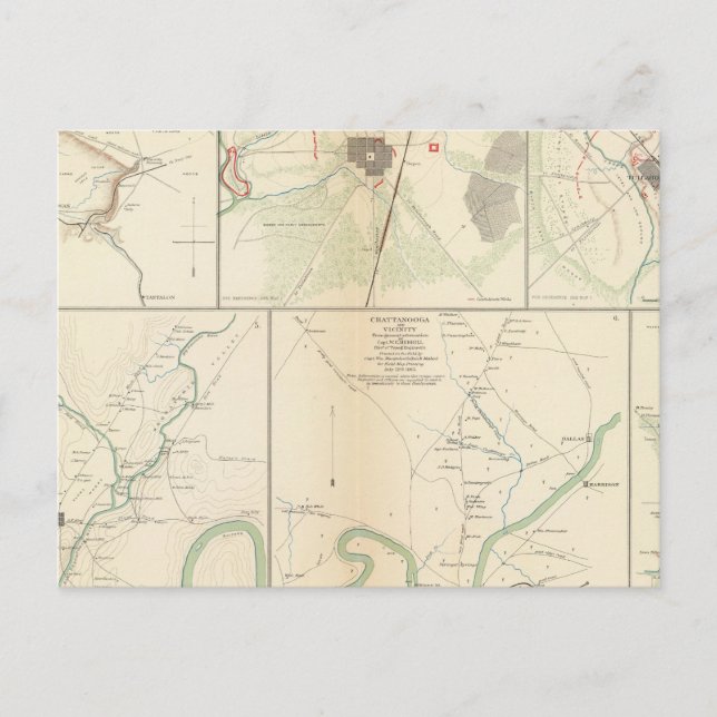 Postal Decherd, Manchester, Tullahoma, Jasper (Anverso)