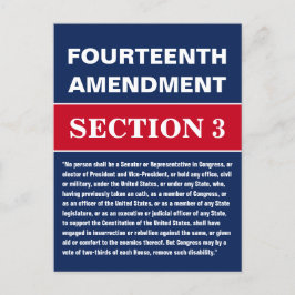 Postal Decimocuarta Enmienda Sección 3 Constitución