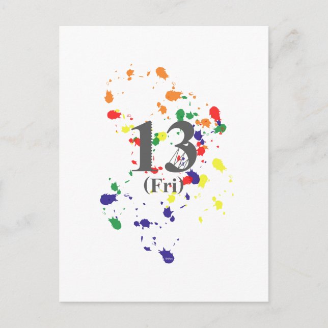 Postal décimotercero Viernes (Anverso)