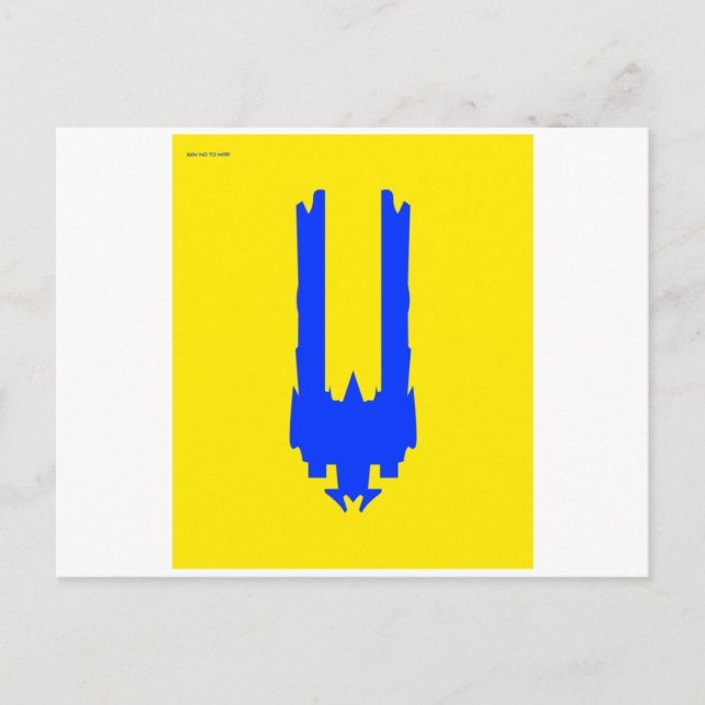 POSTAL DECIR NO A LA GUERRA (Anverso)