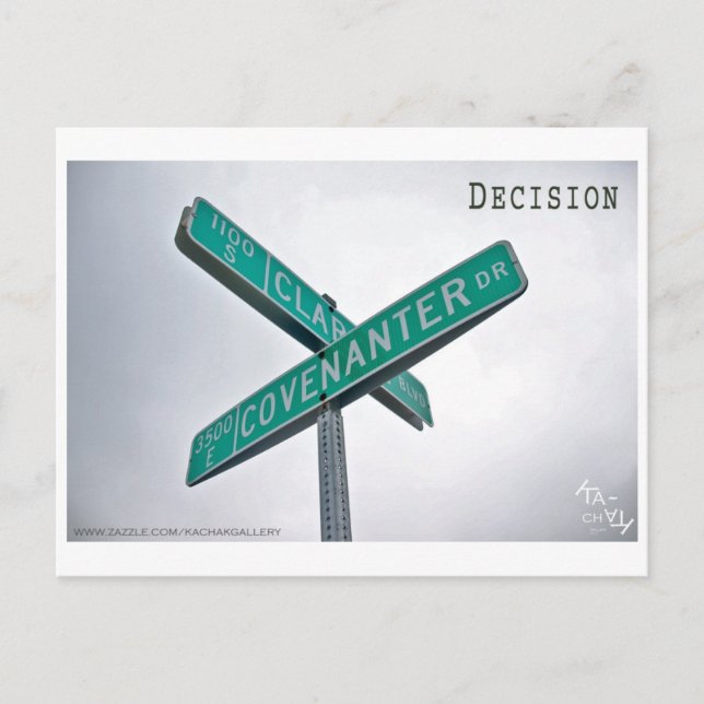 POSTAL DECISIÓN - POSTCARDS (Anverso)