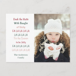 Postal Deck The Halls Christmas Holiday  