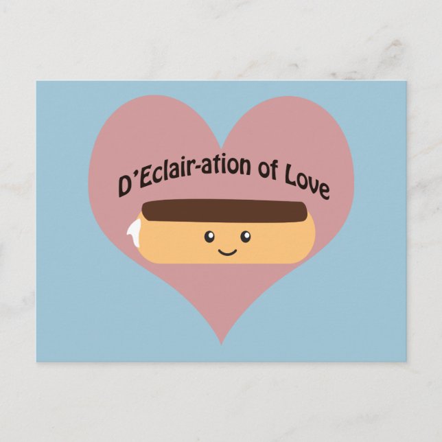 Postal D'eclair-ation of Love (Anverso)